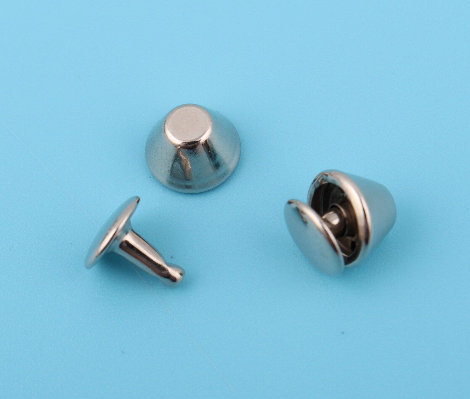 10mm Silver Double Cap Rivets: Metal Rapid Rivet Supply - Etsy