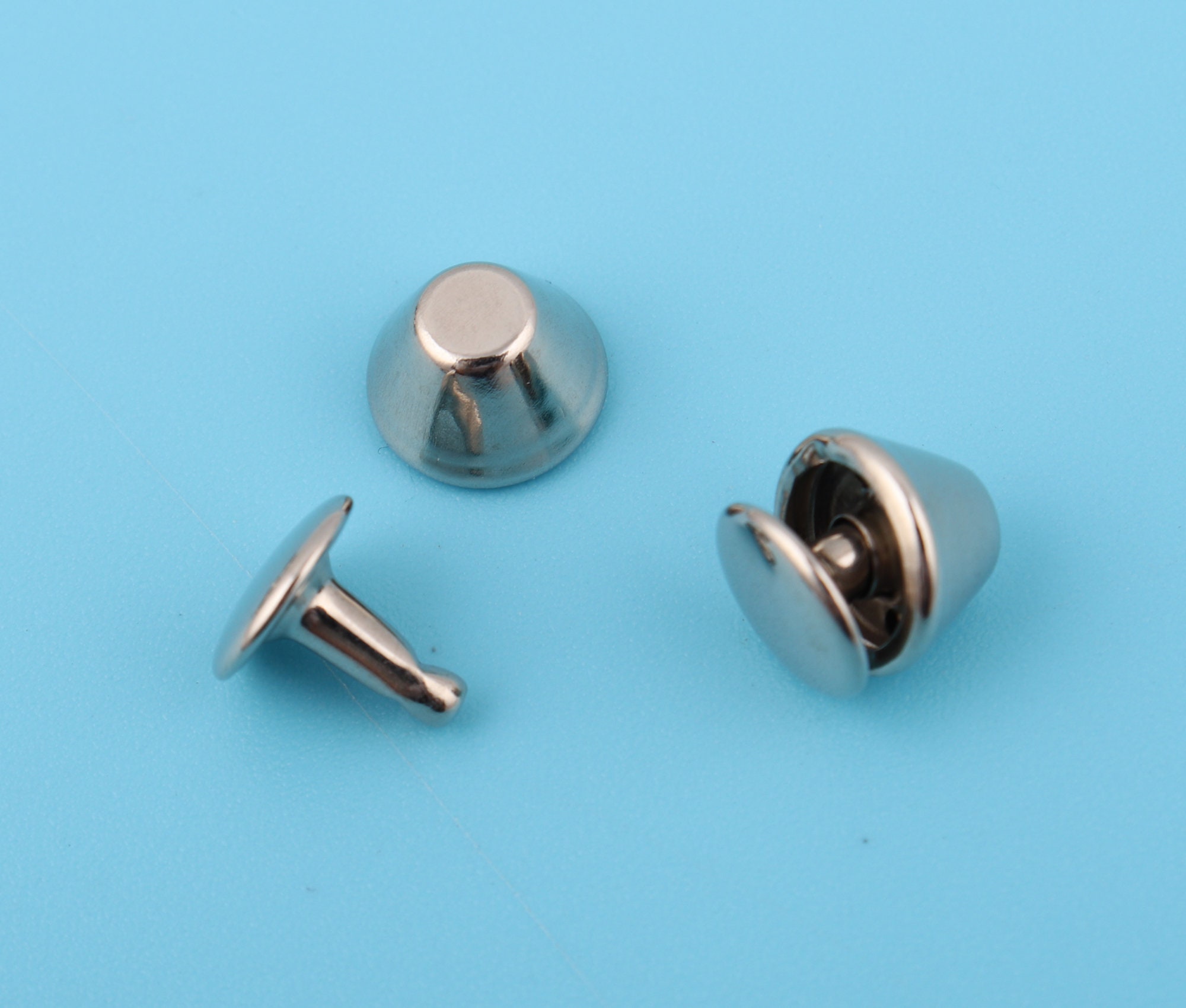 10mm Silver Double Cap Rivets: Metal Rapid Rivet Supply - Etsy