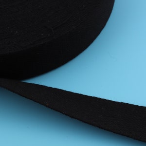 1.5&#39;&#39;&#39;(38mm Breite) schwarz Baumwolle Webbing Leine Webbing Gürtel Webbing Gepäckband Webbing Stoff Baumwolle Twill Tape natürliche Webbing