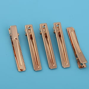 47*9mm Golden Hair Clip Duckbill Clip Hair Pin Side Clip Bang Clip Barrettes Blank Base Diy Jewelry Making Pearl Hair Clip Setting