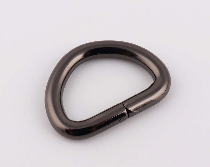 125mm Inner Metal D Ring Antique Brass/Gun Black/Silver/Gold Iron Dee Ring D Buckle Purse Link Connector Hardware Supplies 4-10 PCS/Pack image 4