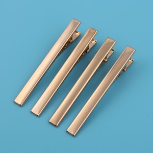 60*7mm Golden Hair Clip Duckbill Clip Hair Pin Side Clip Bang Clip Barrettes Blank Base Diy Jewelry Making Pearl Hair Clip Setting