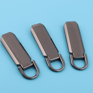 5# Alloy Zipper Pull Charms Metal Slider Zipper Heads Charms Clothing Apparel Zipper Heads Metal Zipper Pull Replacement  DIY Bag Hardware