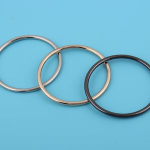 60mm Inner Metal O Rings Iron Strap Connection Rings Gunmetal O Ring Buckles Circle Ring Buckle Belt Strap Webbing O Ring Bag Hardware