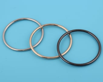 60mm Inner Metal O Rings Iron Strap Connection Rings Round O Ring Circle Ring Buckle Belt Strap Webbing O Ring Bag Hardware Supplies