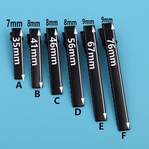 Metal Matte Black Hair Clip Duckbill Clip Hair Pin Side Clip Bang Clip Barrettes Blank Base Diy Jewelry Making Pearl Hair Clip Setting