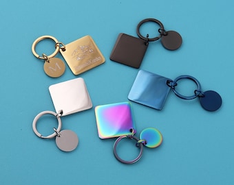 Personalized Laser Engraved Keychain: Custom Metal Alloy Keyring