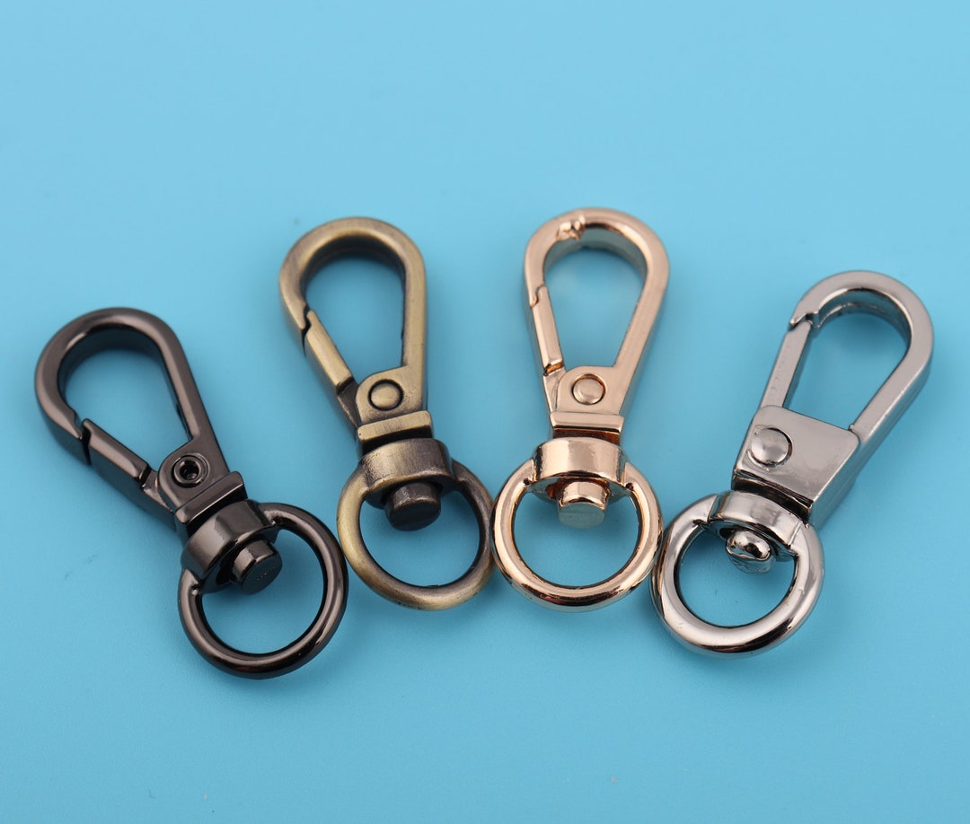 9mm Swivel Snap Hooks: Alloy Lobster Clasp, Keyring Clip - 2-4-10