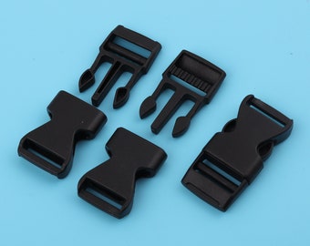 5/8 ""schwarze Kunststoffschnalle: Taschengurt, Haustierhalsband-Hardware."