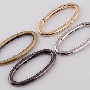2"(54mm Interno) 4 PCS Ovale Spring Gate Anello Primavera Anello Primavera Clasp Oval Spring Ring Purse Borsa borsa Forniture Hardware