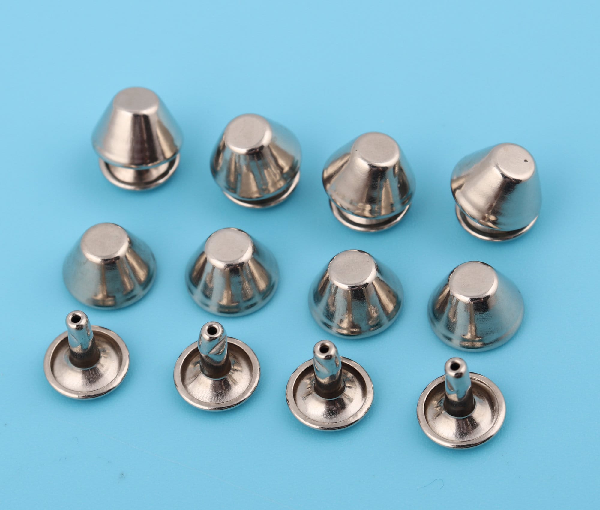 10mm Silver Double Cap Rivets: Metal Rapid Rivet Supply - Etsy