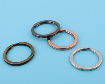 Metal Split Key Chain Ring: 1" Iron Double Loop Connector - DIY Supply