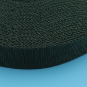 1.5'''(38mm Breite) Hunter grün Baumwolle Webbing Leine Webbing Gürtel Webbing Gepäckband Webbing Stoff Baumwolle Twill Tape natürliche Webbing