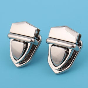 29*39mm Metal Thumb Push Bag Lock Closure Latch Tongue Push Clutch Purse Handbag Leather Craft Hardware Supply