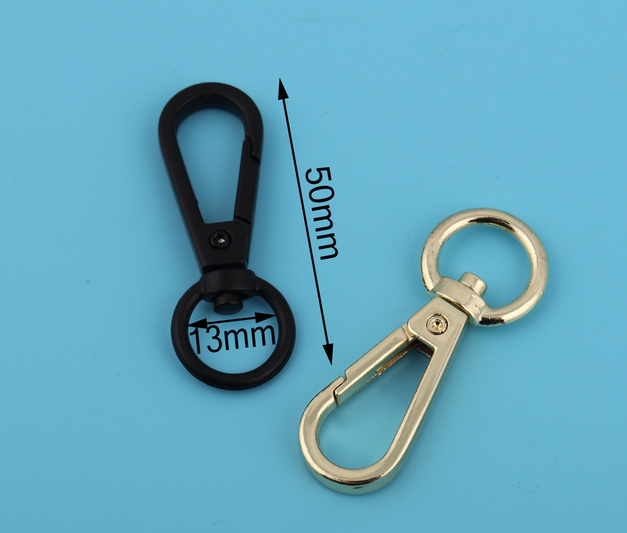 1/213mm Inner Antique Brass Swivel Snap Hooks Trigger Clip Webbing