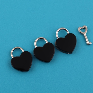 Heart Shaped Padlock with Key: Love Lock, Valentine&#39;s Gift
