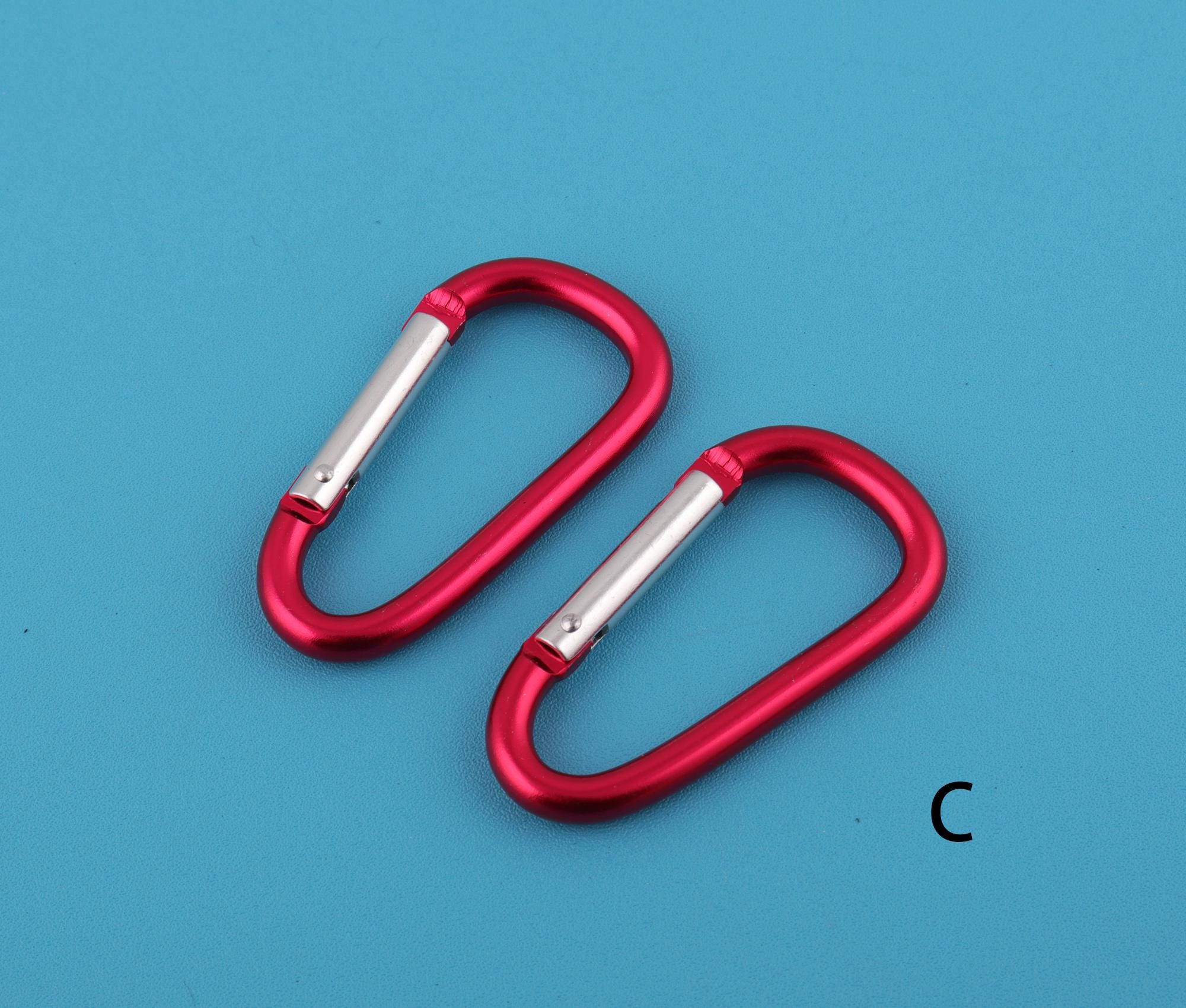 D-shaped Metal Carabiner Clip: Keychain, Pet Leash, Backpack