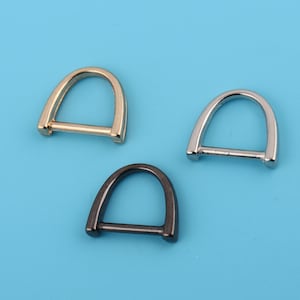 10mm Inner Diameter Horseshoe D Ring Screw D Ring Bag Hardware Bag Connector Metal D Ring Handbag Hardware Connector Supplies