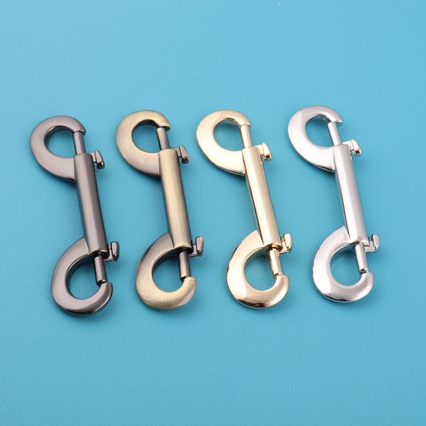 4" Metal Swivel Lobster Clasp: Double Ended Hook, Dog Leash Hardware