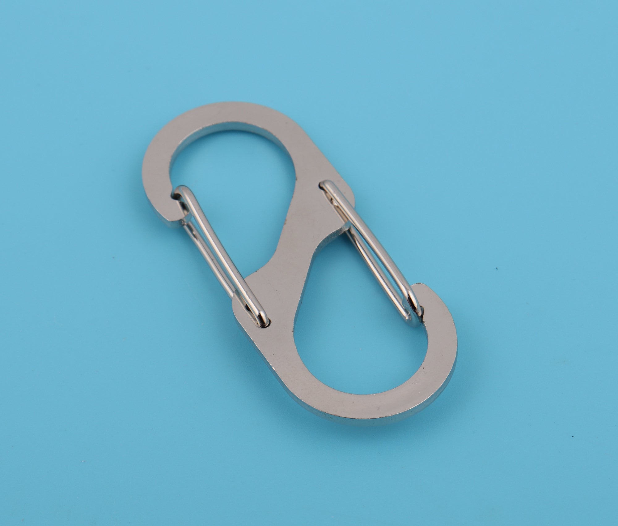 6 Pcs Dual Spring Carabiner Clips | 8-Shaped Keychain Hooks, Durable Zinc Alloy - View #10