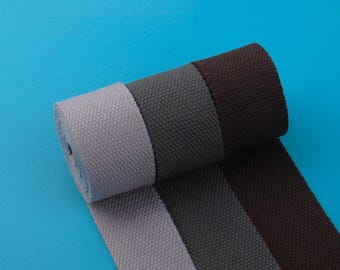 Cotton Webbing: Durable Straps for Bags, Leashes, Crafts - 1-10 Yards