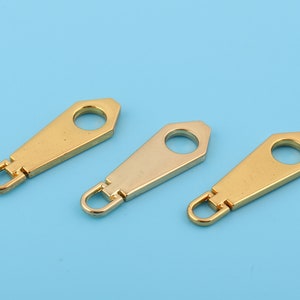 5# Alloy Zipper Pull Charms Metal Slider Zipper Heads Charms Clothing Apparel Zipper Heads Metal Zipper Pull Replacement  DIY Bag Hardware