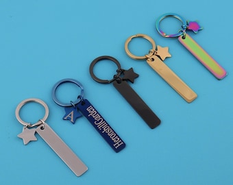 Personalized Laser Engraved Keychain: Custom Metal Alloy Keyring