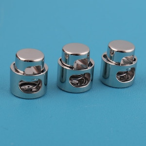 13*12mm Metal Round Cord Locks Short cylindrical single hole rope plug Switch Stopper Fastner Shoes Bags Purse Arts Accessories