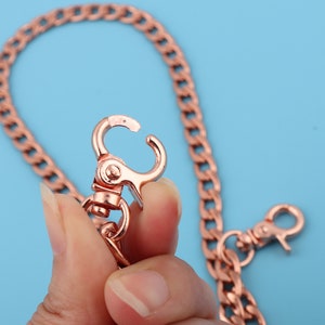 8mm Width Handbag Purse Chain Rose Gold Metal Crafting Shoulder Bag Strap Chain Replacement Purse Chain Crossbody Bag Chain