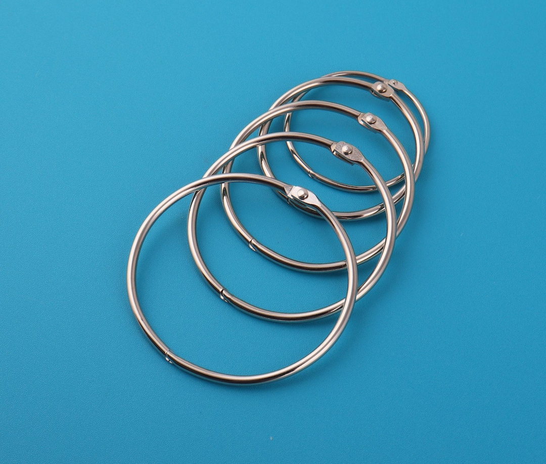 Metal Binding Rng Silver Metal Binding Rings: Loose Leaf Binder Hinges (4-10PC) - Etsy