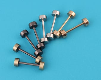 20 Perni A Testa Piana Con Foro Singolo - Acciaio Inox 304, 4x20 Mm, Per Serrature, Cerniere, Progetti Fai-da-te