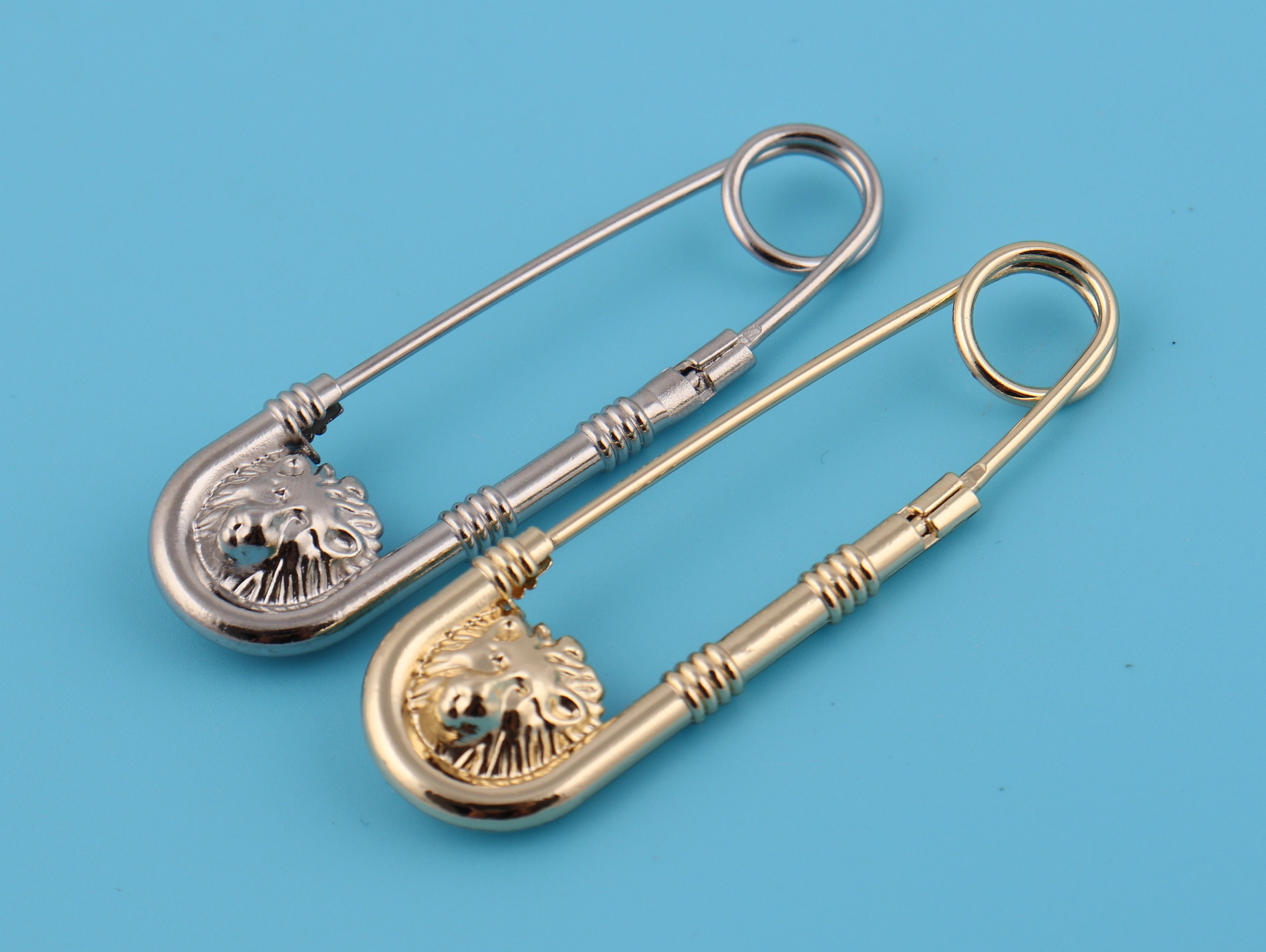 Versace Safety Pin Brooch - Etsy