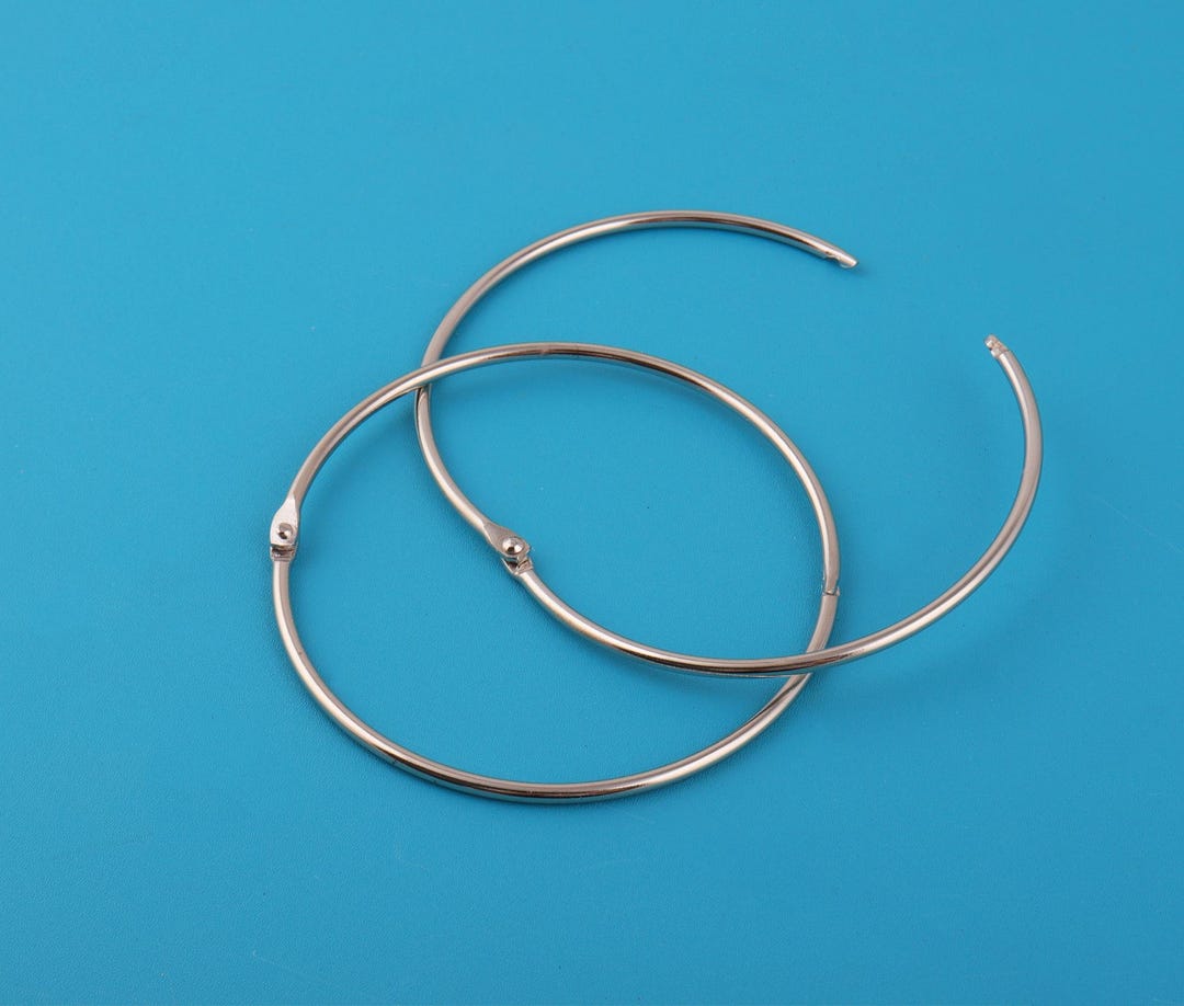 Metal Binding Rng 118mm Silver Metal Binding Rings: Book Binder, Card Rings (2-4-10PCS ...