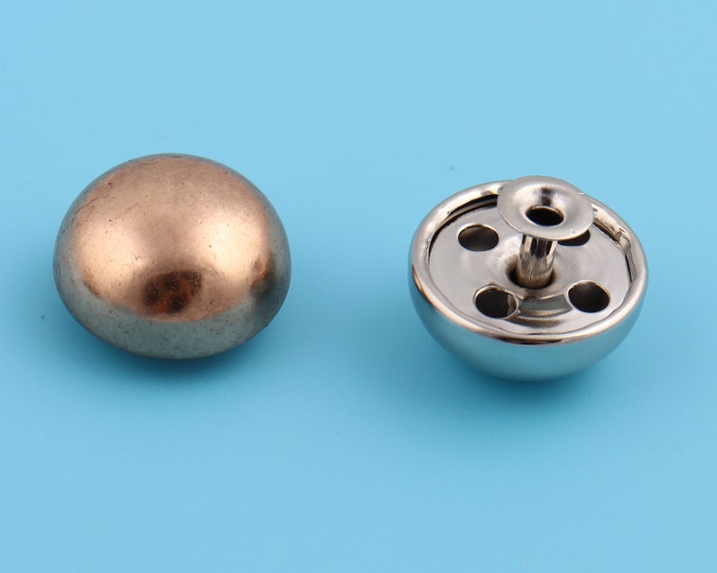 20mm Outer Metal Round Rivets Dome Mushroom Rivets Double Cap Rivets Rapid Studs Rivet Buttons  Purse Leather Crafts Supply 34