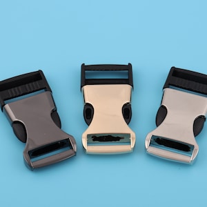 1&quot;(25mm inner) Plastic Metal Release Belt Buckle Quick Release Slide Buckle Metal Belt Buckle Bag Strap Buckle Pet Buckle Belt Hardware