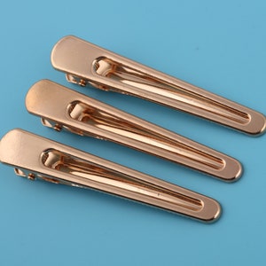 80*13mm Golden Hair Clip Duckbill Clip Hair Pin Side Clip Bang Clip Barrettes Blank Base Diy Jewelry Making Pearl Hair Clip Setting