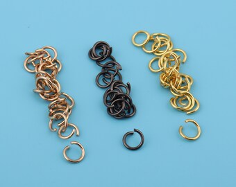 Alloy Open Jump Rings 10mm: DIY Jewelry Making Supplies