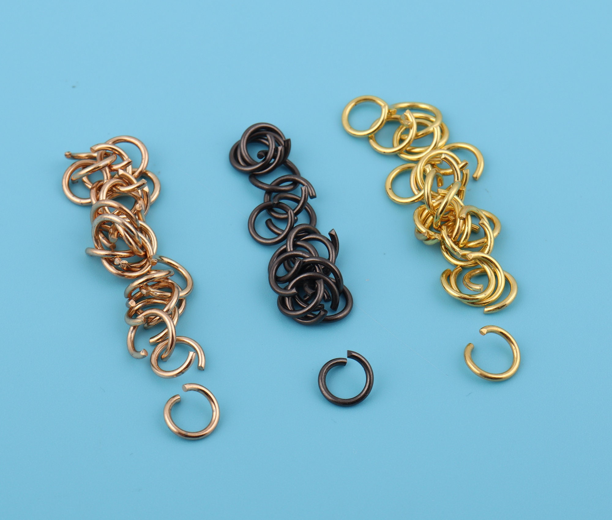 合金製オープンジャンプリング 10mm：DIYジュエリー製作用品 - Etsy 日本