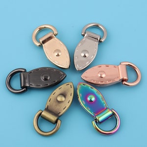 10mm Inner Metal Chain Connector Bridge Buckle D Ring Connector Ring Bag Belt Connector Handbag Connector Purse Handbag Hardware Supplies