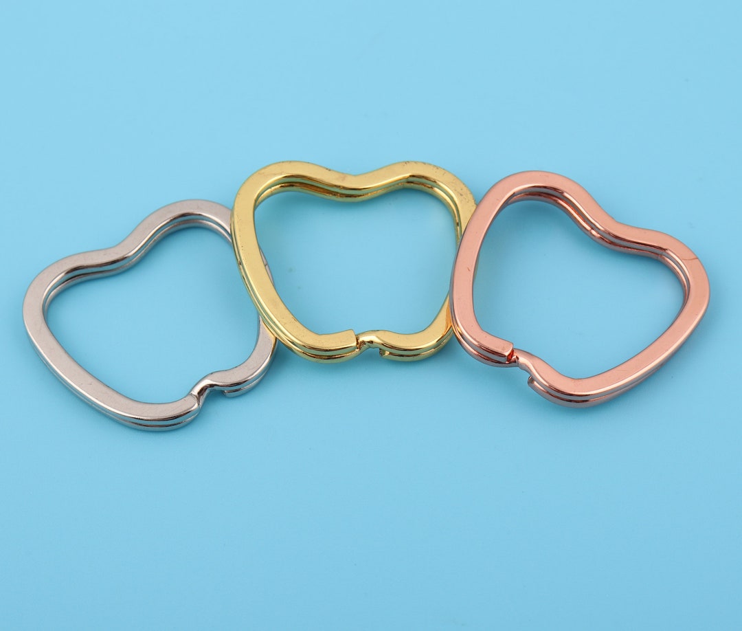 33mm Length Apple Shape Double Split Key Chain Ring Split Ring Jump