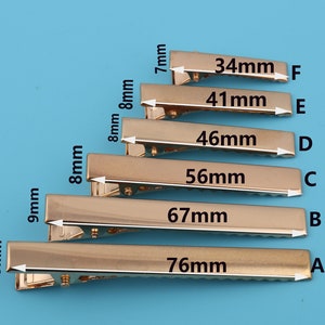 Metal Golden Color Hair Clip Duckbill Clip Hair Pin Side Clip Bang Clip Barrettes Blank Base Diy Jewelry Making Pearl Hair Clip Setting