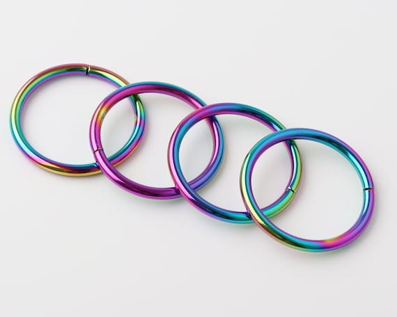 Iron O Ring: 1.5" (38mm) Non Welded Handbag Hardware