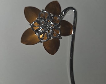 Orange Scale Mail Shepherds Hook Bookmark