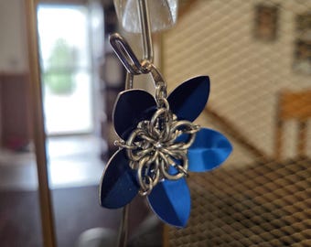 Blue Scale Mail Shepherds Hook Bookmark