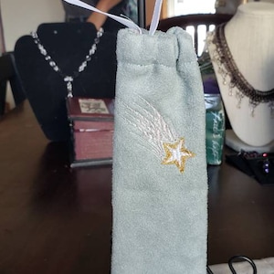 Small Embroidered Wand Pouch