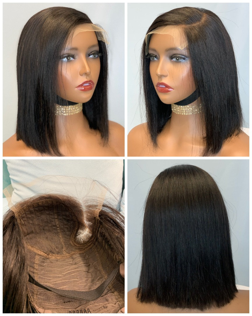 Hdlace Sidepart Peruvian Bone Straight Human Hair Lpart  display picture 2