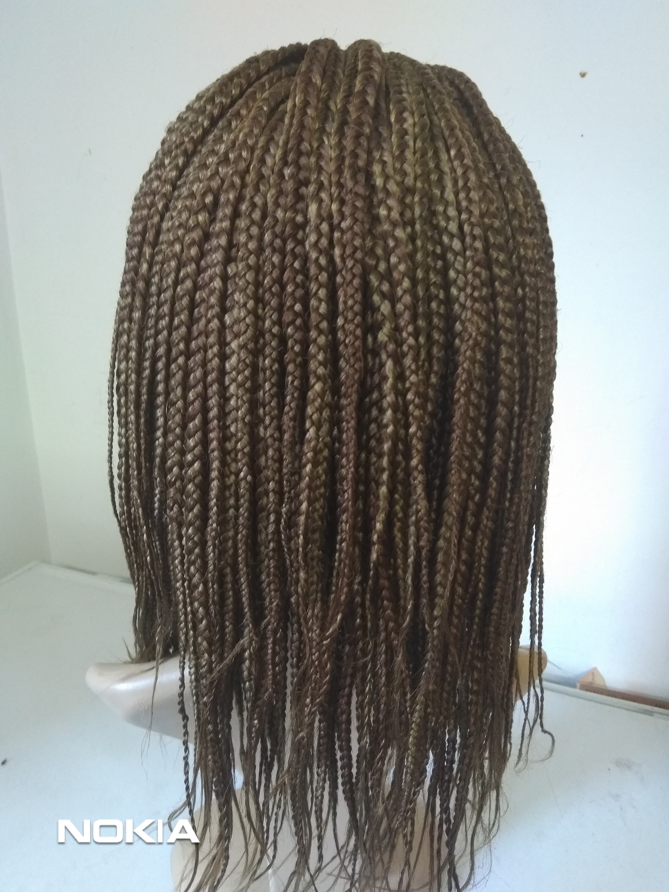 Short Hand Made Feather Box Braids Etsy