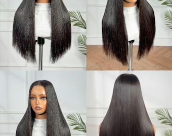 Cambodian Bone straight  super double drawn high quality human hair wig 24inches