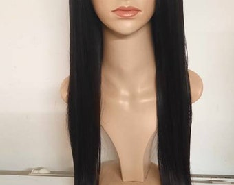 Peluca de cabello humano virgen sin procesar, grado 12A, cierre de 5x5 en 28 pulgadas