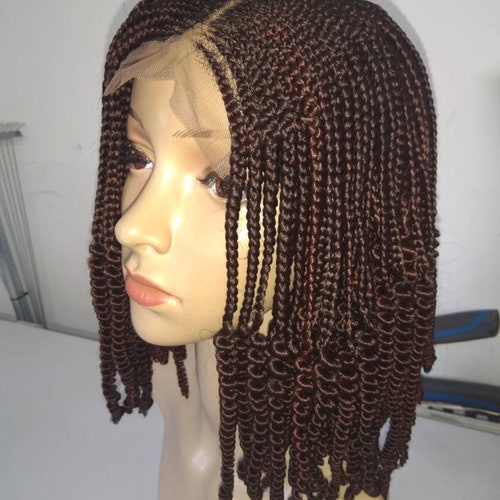 Ready to ship!! handmade Ghana box Braided with spring curl tip - Hair Care